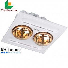 ĐÈN SƯỞI 2 BÓNG ÂM TRẦN ĐIỀU KHIỂN K9-R