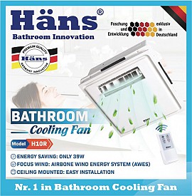 Quạt mát âm trần điều khiển từ xa – H10R