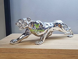 Decor Báo Leopard Mạ Bạc