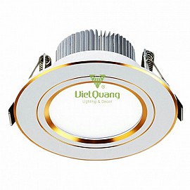 ÂM TRẦN 3 MÀU VIỀN VÀNG 7W VQATV01-7W-3