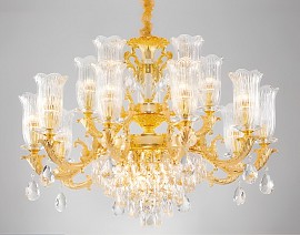 Đèn chùm đồng pha lê VQDCD7209-15