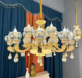 Đèn chùm đồng pha lê VADCD1720-12