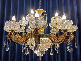 Đèn chùm đồng pha lê VQDCD7208-12