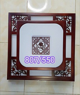 Đèn ốp trần gỗ cao cấp VQOTG807