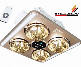 ĐÈN SƯỞI 4 BÓNG ÂM TRẦN ĐÈN LED+ĐIỀU KHIỂN HE-9