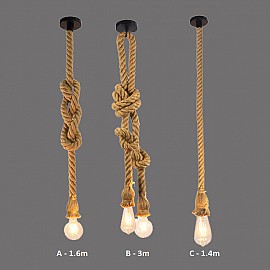 Đèn thả trang trí dây thừng VQDT123