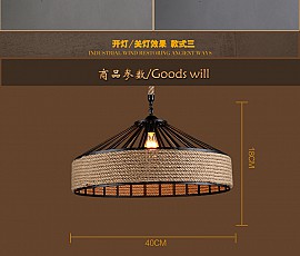 Đèn thả trang trí quấn thừng VQMX400