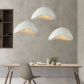 Đèn thả nấm 3D phong cách Nhật bản Wabi Sabi