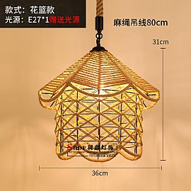 Đèn thả trang trí dây thừng VQCMCQT3035