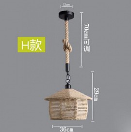 Đèn thả trang trí quấn thừng VQCNQT300