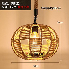 Đèn thả trang trí dây thừng VQBNQT3020