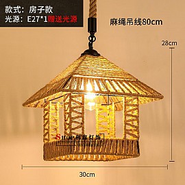 Đèn thả trang trí dây thừng VQNNQT3030
