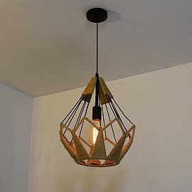 Đèn thả dây thừng hình kim cương VQDTDHTD360