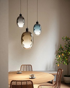 Đèn thả thủy tinh 2 lớp VQDT2L1523