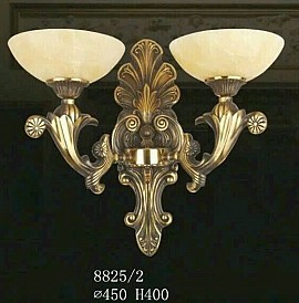 Đèn tường đồng chao đá VQTDX8825-2