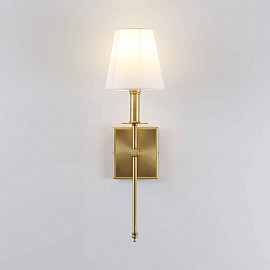 Đèn tường đồng chao vải