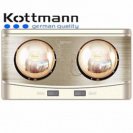 ĐÈN SƯỞI TREO TƯỜNG 2 BÓNG VÀNG KOTTMANN K2BQ