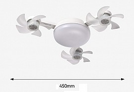 Quạt trần mini siêu nhẹ dùng đui e27 HS1600