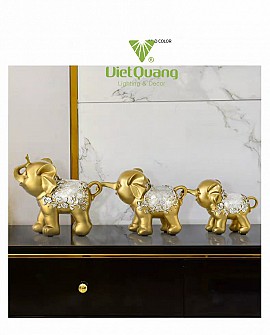 Bộ Decor 3 Chú Voi Con